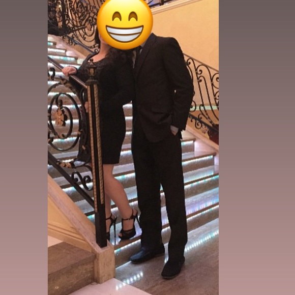 Thick Black and gray Long sleeve dress - Picture 5 of 5